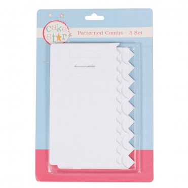 Patterned Buttercream Combs - Set of 3
