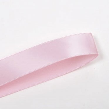 Pearl Pink Double-Faced Satin Ribbon - 15mm