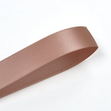 Pecan Brown Double-Faced Satin Ribbon - 10mm