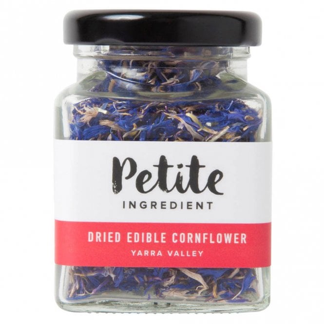 Petite Ingredient Dried Organic Edible Cornflower Blue (Jar)