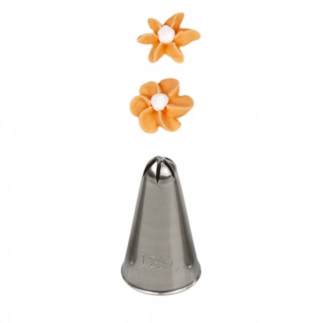 Piping Paradise No. 129 Medium Drop Flower Piping Nozzle