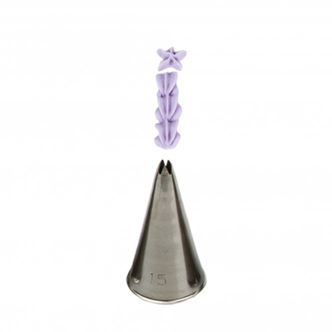 Piping Paradise No. 15 Small Open Star Piping Nozzle