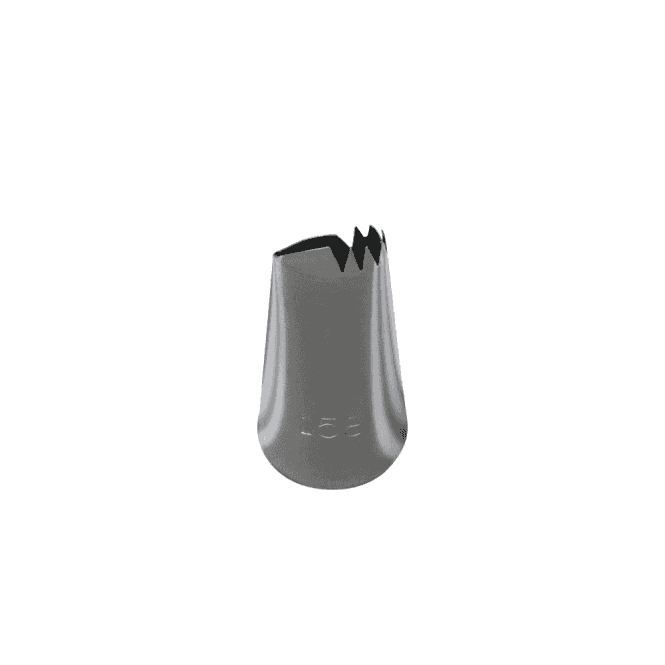 Piping Paradise No. 158 Medium Ruffle Piping Nozzle