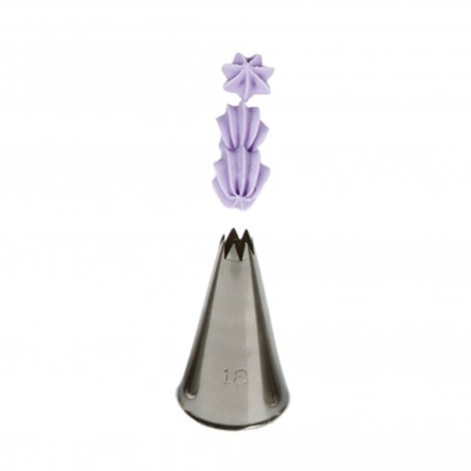 Piping Paradise No. 18 Small Open Star Piping Nozzle