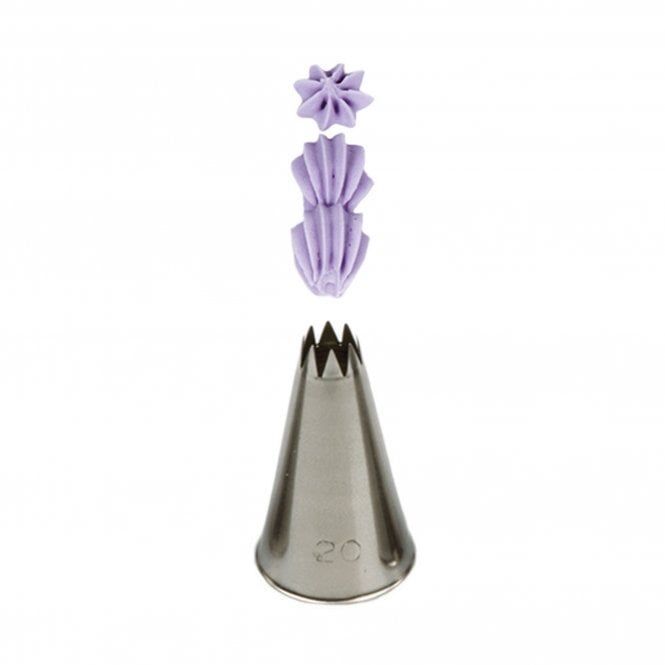 Piping Paradise No. 20 Small Open Star Piping Nozzle