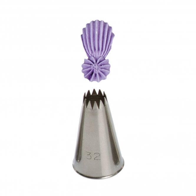 Piping Paradise No. 32 Small Open Star Piping Nozzle