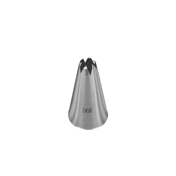 Piping Paradise No. D6k Medium Closed Star Piping Nozzle