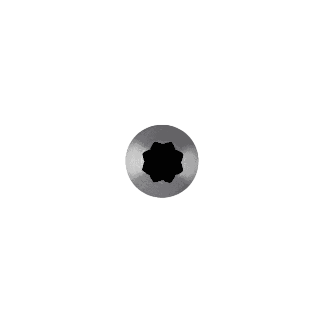 Piping Paradise No. F8 Extra Large End-Shaped of Star Piping Nozzle