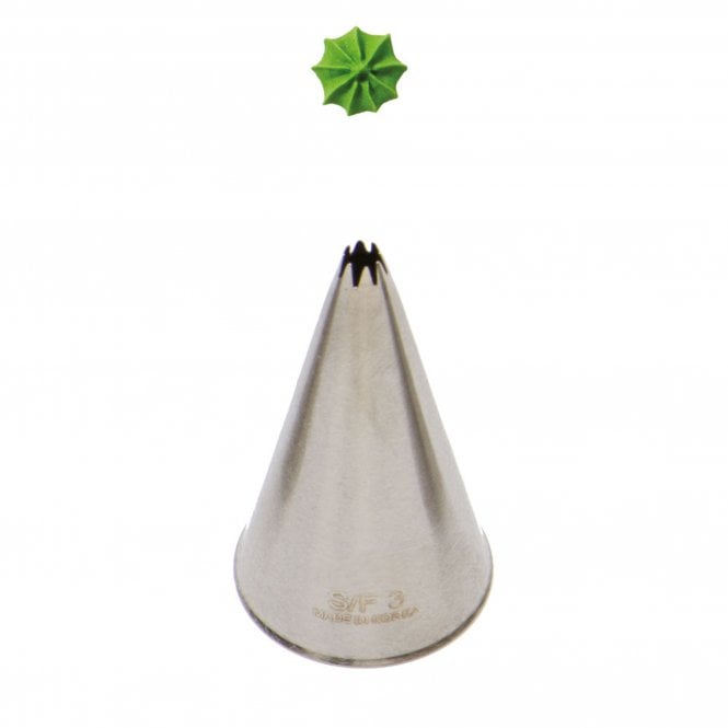 Piping Paradise No. S/F3 Medium French Star Piping Nozzle