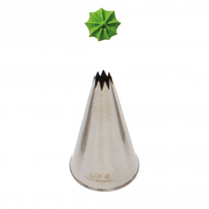 Piping Paradise No. S/F6 Medium French Star Piping Nozzle