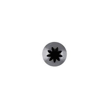 No. SC11 Extra Large Closed Star Piping Nozzle