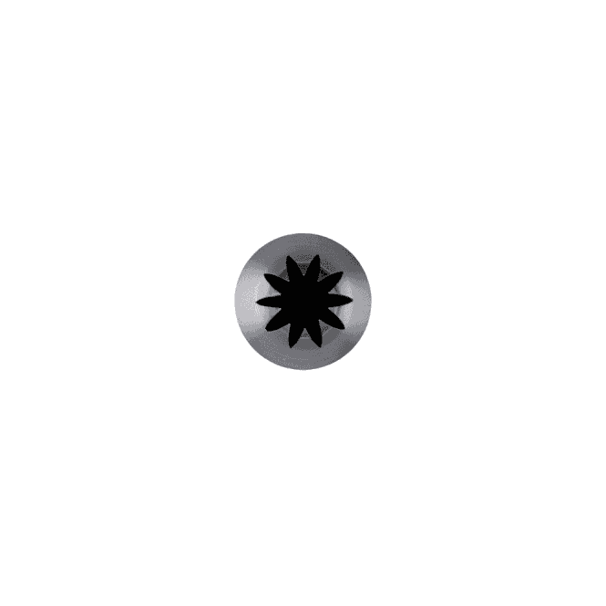 Piping Paradise No. SC12 Extra Large Closed Star Piping Nozzle