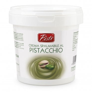 Pistachio Spreadable Cream 45% - Bucket 1kg (Perfect for Dubai’s Famous Viral Kunafa Bars & More)