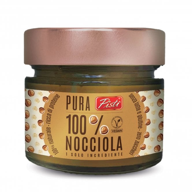 Pisti Pure 100% Nocciola Hazelnut Spread - Vegan & Gluten-Free, 150g