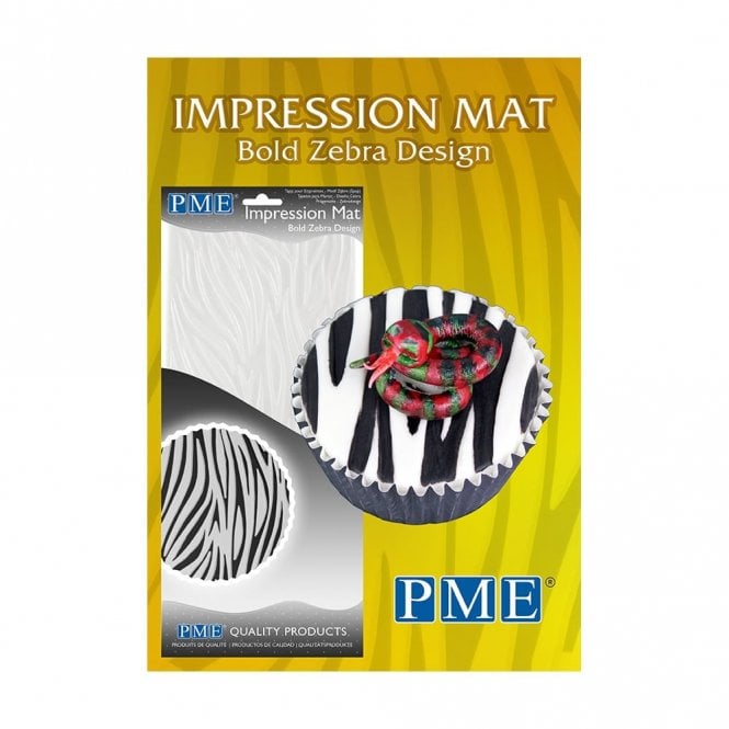 PME Bold Zebra Design Impression Mat