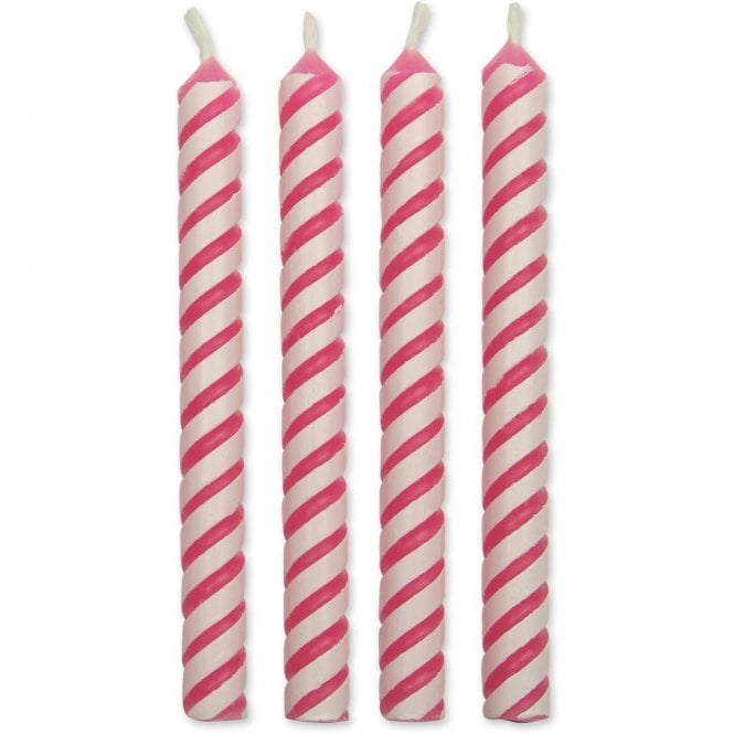PME Candles - Pink Small Striped - Pack of 24 
