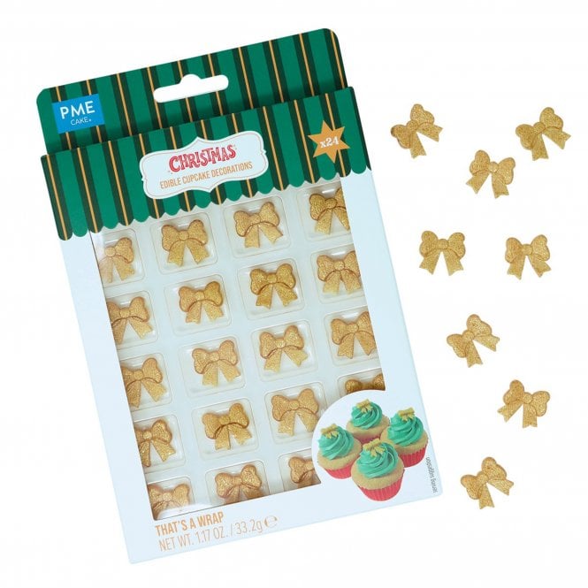 PME Christmas Edible Sugar Decorations - That’s a Wrap! (Pack of 24)