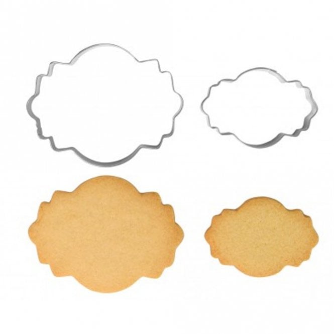 PME Cookie And Cake Plaque Cutter - Style 4 - Set Of 2