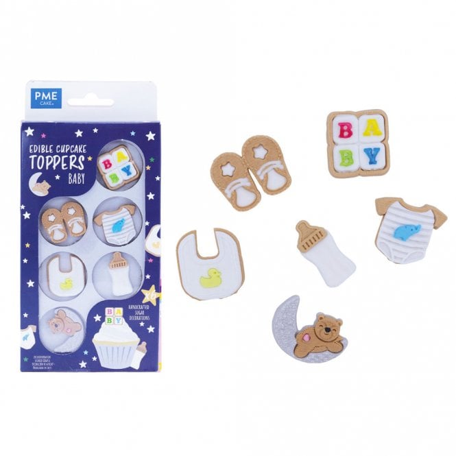 PME Edible Baby Cupcake Toppers - Set of 6
