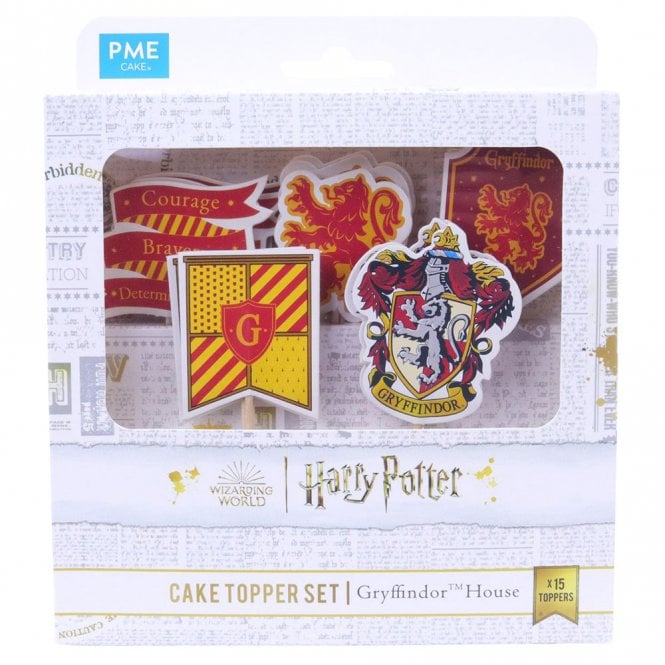 PME Harry Potter Cake Toppers, Gryffindor - Pack of 15