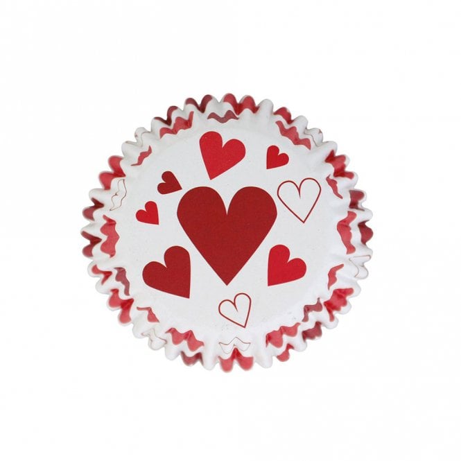 PME Hearts Foil Lined Baking Cases - Pack of 30