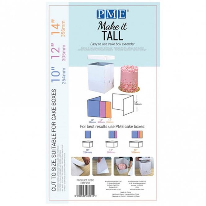 PME Make It Tall Cake Box Extender (FOR 10, 12, 14 INCH BOX)
