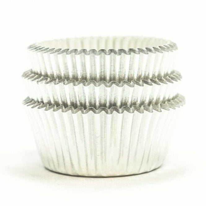 PME Metallic Silver Mini Baking Cases pack of 45