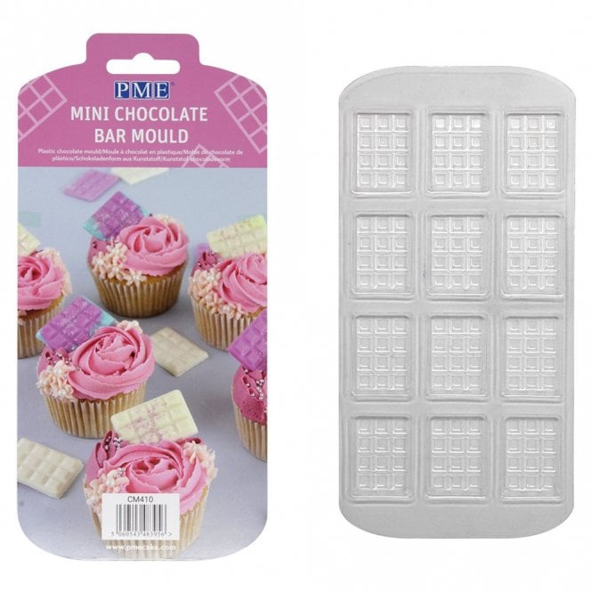 PME Mini Chocolate Bar Mould - 12 Cavity