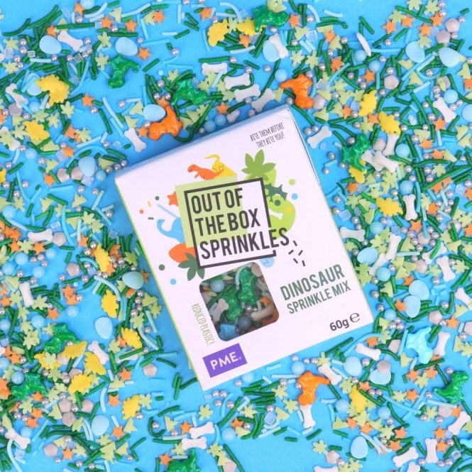 PME Out of the box sprinkles - Dinosaur sprinkle mix 60g