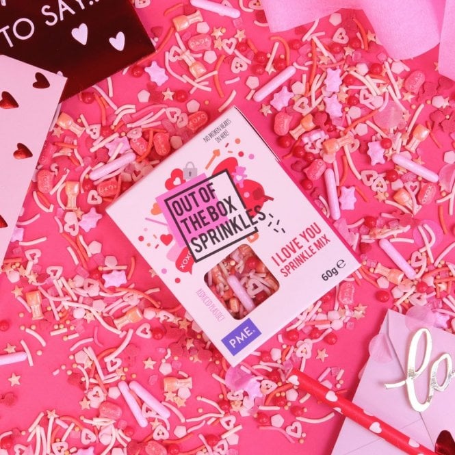 PME Out of the box sprinkles - I love you mix sprinkle mix 60g