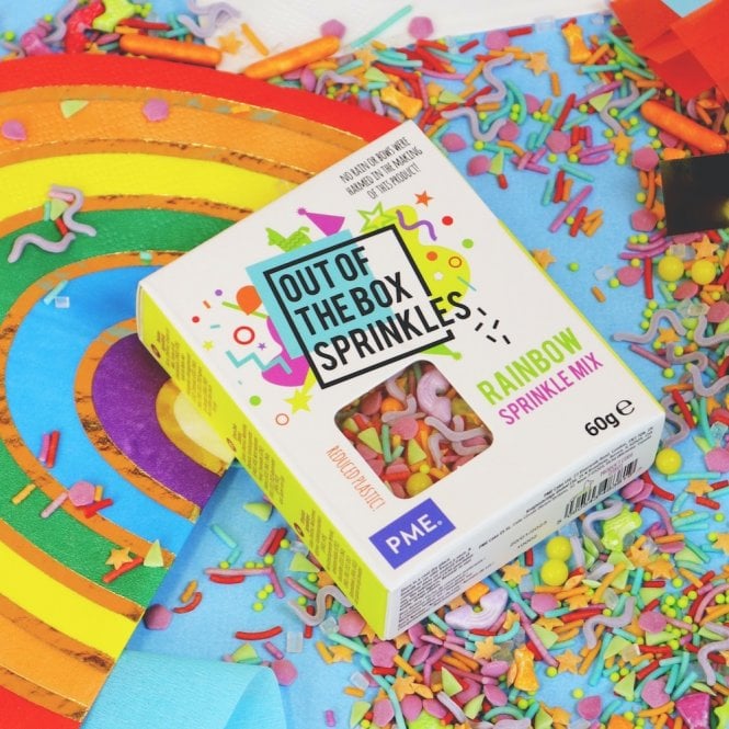 PME Out of the box sprinkles - Rainbow mix sprinkle mix 60g
