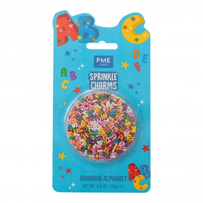PME Rainbow Alphabet Sprinkle Charms (25g / 0.9oz)