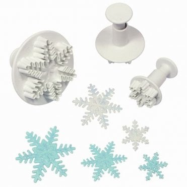 PME Snowflake Plunger Cutter Set Of 3
