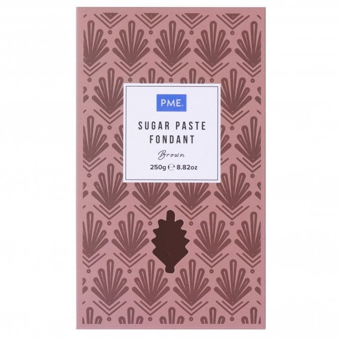 PME Sugar Paste Fondant - Brown 250g