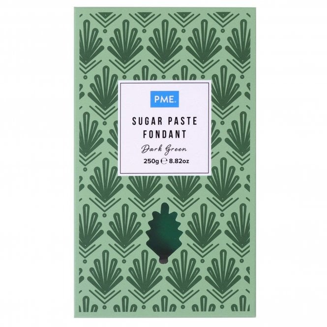 PME Sugar Paste Fondant - Dark Green 250g