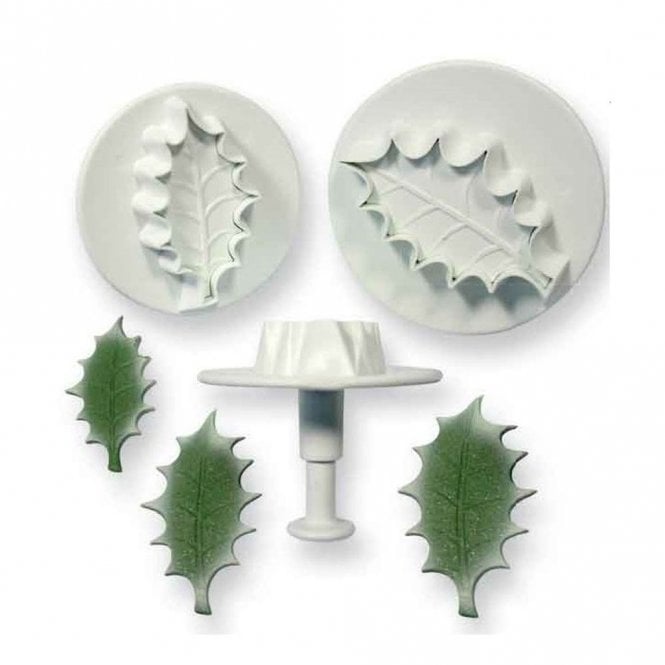 PME Veined Holly Leaf Plunger - Set Of 3