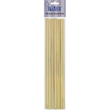 PME Wooden Dowels 12" - Pack of 12