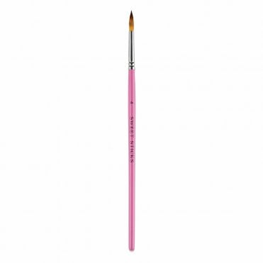 Pointed Round Premium Food Grade Brush # 4