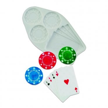 Poker Chips & Cards Silicone Mould
