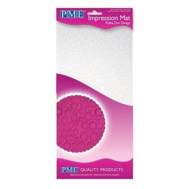 Polka Dot Design Impression Mat - 6" x 12"