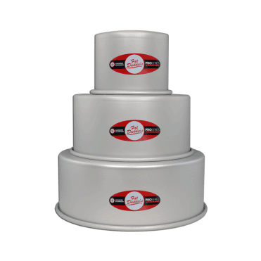 Premium Anodised Round Cake Tins - 4" Depth for Professional Baking