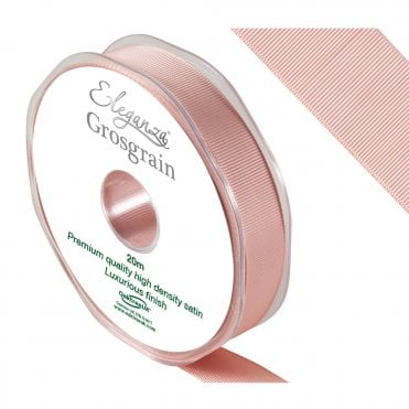 Premium Grosgrain Ribbon 15mm x 20m Rose Gold No.87