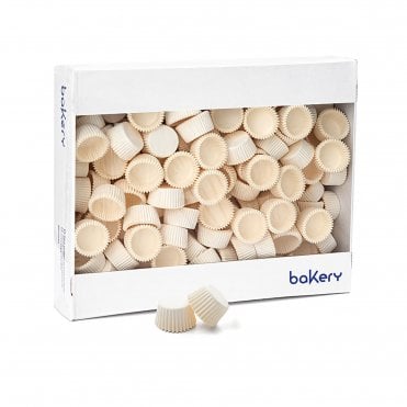 Premium White Baking Cups - Mini Size 32×22 mm - Pack of 2500