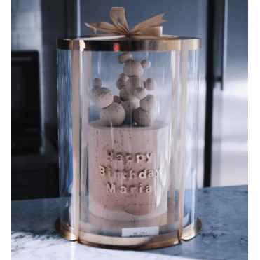 Prestige Gold - Deluxe PVC Crystal Transparent Cake Packaging