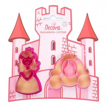 Princess Plastic Cookie Cutters Set Of 2