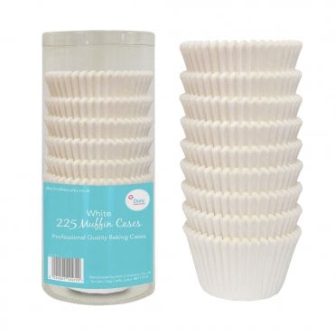 Professional Quality White Muffin Case - Pack Of 225