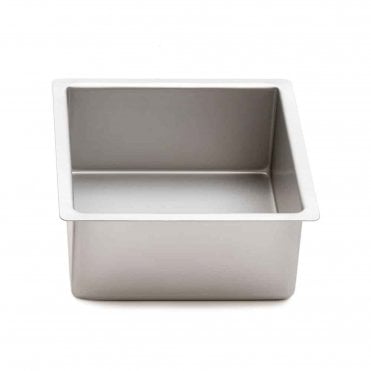 Professional Square Anodised Aluminium Cake Pan - 25 x 25 x 10 cm