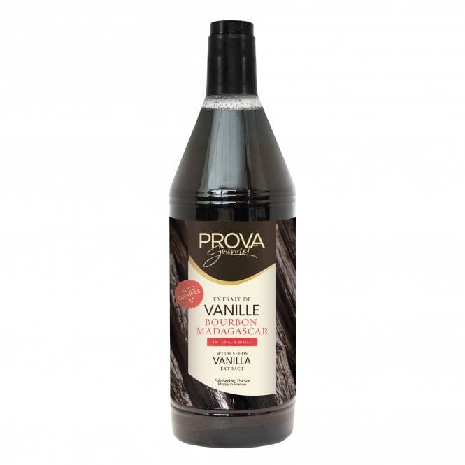 Prova Gourmet Madagascar Bourbon Vanilla Extract with Seeds - 1L