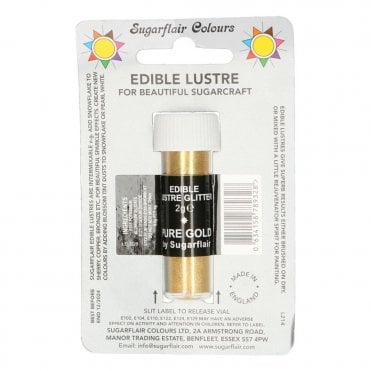 Pure Gold - Edible Lustre Glitter Colour 2g
