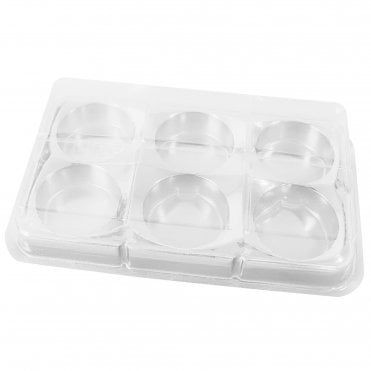 Pure Indulgence: Exquisite Crystal Chocolate & Truffle Box – 6 Cavities (Pack of 10)